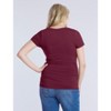 Women's V-Neck Side-Ruched Maternity Short Sleeve Tee | Motherhood Maternity - 2 of 3