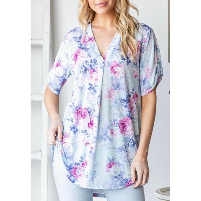 Women's Floral Tee - HEIMISH USA