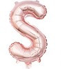 Sparkle and Bash "Rose All Day" Rose Gold Foil Letter Balloons 16" Baby Shower Party Decorations - 2 of 4