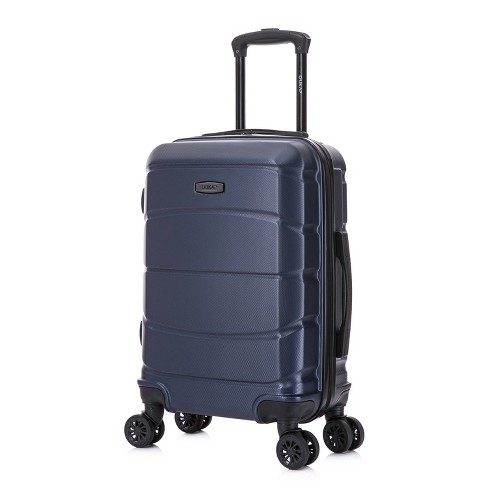 Dukap Sense Lightweight Hardside Carry On Spinner Suitcase - Blue : Target