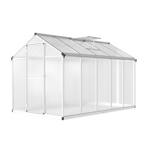 Walk-in Greenhouse Doors and Roof Windows Vent, Large Sun House for Garden Backyard Plant Garden Hot House - 1 of 4