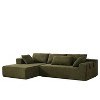 108 Modern Chenille Sectional Sofa with 6 Pillows - Right Chaise Configuration" - 2 of 4