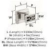 Amerock Davenport Cabinet or Furniture Knob - 2 of 3