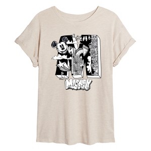 Women's - Disney - Mickey Mouse Oversized Graphic T-Shirt - 1 of 4