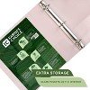 Samsill Plant-Based 1.5 Inch Durable D-Ring, Made in USA, View Binder, Eco-Friendly, USDA Certified Biobased, 4 Pack, Boho Assortment - 3 of 4