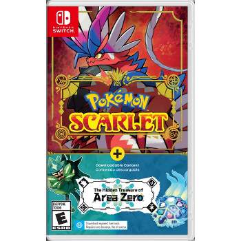 Pokemon Scarlet + The Hidden Treasure of Area Zero DLC Bundle - Nintendo Switch