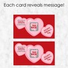 Big Dot of Happiness Conversation Hearts - Scratch Off Valentine's Day Cards - 22 Count - 3 of 4