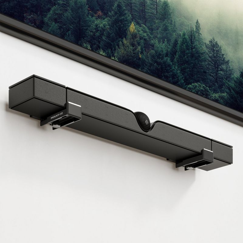 Mount-It! No Stud Sound Bar Wall Mount, Studless Soundbar Mounting Brackets for Drywall, Adjustable Depth Works with All Soundbars up to 6.1 in. Depth, 3 of 11