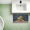 Stupell Industries Mushrooms & Ferns on Blue Printed Plush Bathroom Floor Mat, design by Tim Coffey - 4 of 4