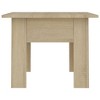 vidaXL Engineered Wood Coffee Table - Square Design, Sonoma Oak Finish - 3 of 4