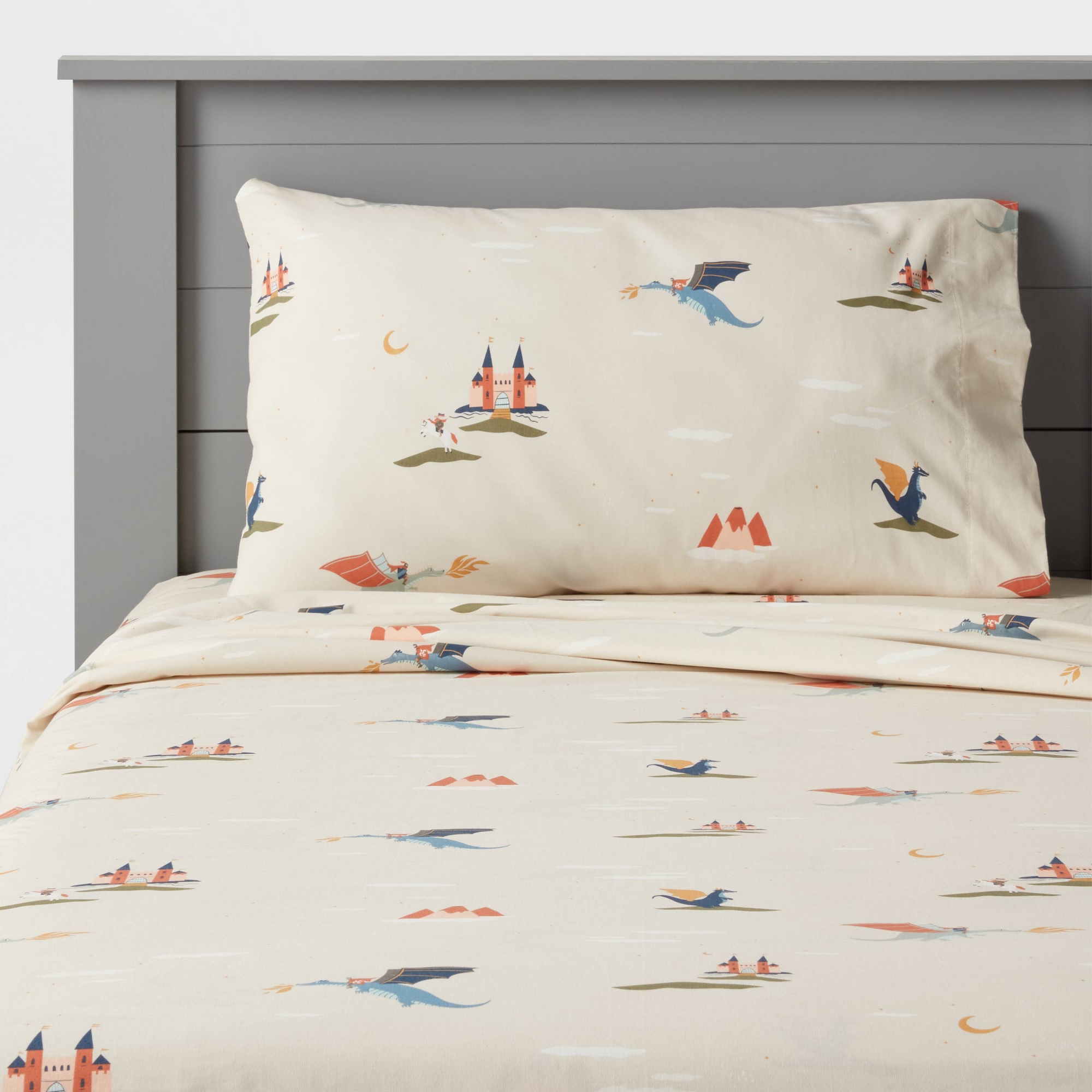Twin Dragon Cotton Kids' Sheet Set - Pillowfort™
