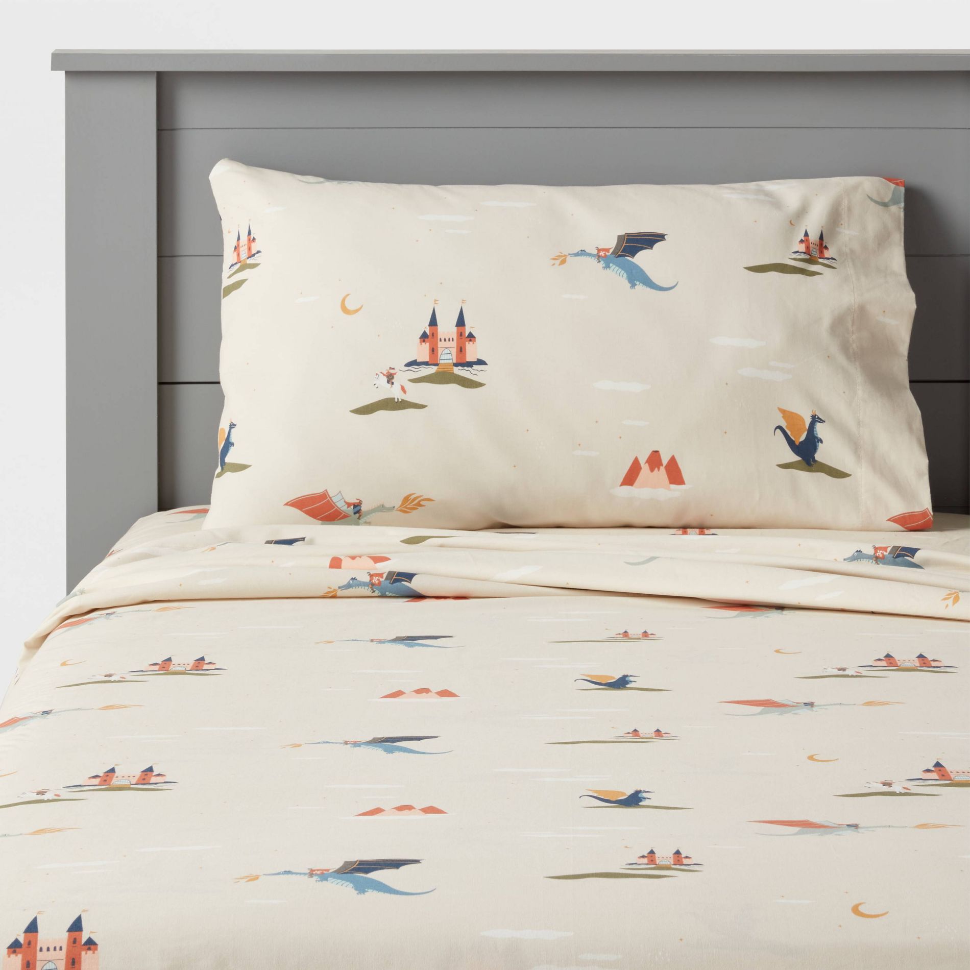 Twin Dragon Cotton Kids' Sheet Set - Pillowfort™