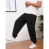 BLUEMING Sweatpants for Men Tapered Joggers Sweat Pants with Pockets Drawstring Baggy Pants for Gym Workout - 3 of 4