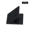 Unique Bargains Aluminum Alloy Corner Brace Joint Connector Mount 45 Degree Angle Profile Brackets for 3060 Series Black 2 Pcs - 3 of 4