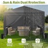 10x10 Pop Up Canopy with 4 Sidewalls, Outdoor Portable Instant Canopy Tent, Outdoor Canopy, Waterproof Pop Up Tent, Versatile Gazebo - 4 of 4