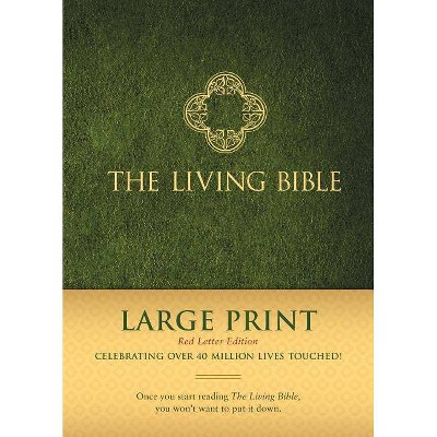 The Living Bible Large Print Red Letter Edition - (Hardcover)