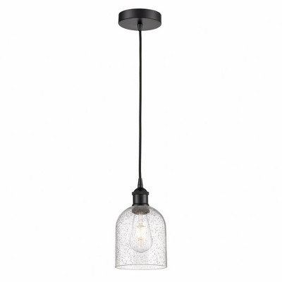 Bella - 1 Light Cord Hung Mini Pendant In Industrial Style-9.5 Inches Tall and 5.5 Inches Wide
