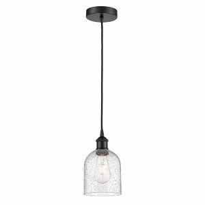 Bella - 1 Light Cord Hung Mini Pendant In Industrial Style-9.5 Inches Tall and 5.5 Inches Wide - 1 of 1