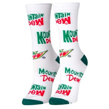 Crazy Socks, Mountain Dew (Med), Funny Novelty Socks, Medium