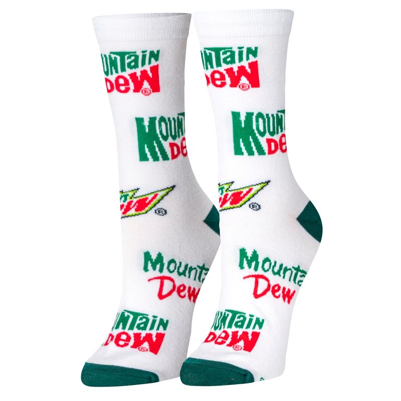Crazy Socks, Mountain Dew (Med), Funny Novelty Socks, Medium, 1 of 6