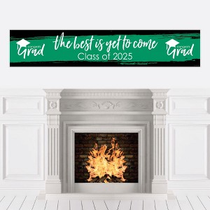 Big Dot of Happiness Green 2025 Graduation Party Decorations Party Banner - 1 of 4