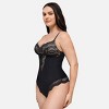 Feelingirl Women's Sculpting Lace Shapewear Bodysuit Thong Shapewear - 2 of 4