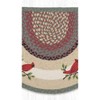 Earth Rugs Holly Cardinal Slice Tread Rug – 18"x29" Hand-Printed Jute Farmhouse Accent - 3 of 3