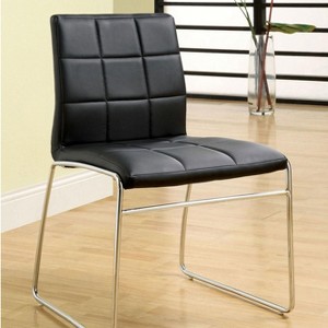 Sapphtopaz Dining Chairs Set of 2 Upholstered Armless Chair with Sturdy Base and Backrest Chairs for Kitchen, Dining Room, Living Room - 1 of 4