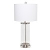 Entrapped Glass Table Lamp with Fabric Shade - Lalia Home - 3 of 4