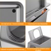 Spacious XL Stainless Steel Cat Litter Box with Lid – Dual Entry, Fully Enclosed Metal Cat Toilet 60x40x38cm - 4 of 4