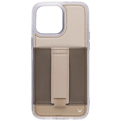 Walli Cases Sierra Beige Phone Case with Wallet and Finger Strap