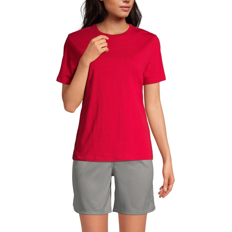 Lands' End School Uniform Women's Tall Short Sleeve Feminine Fit Essential T-shirt, 2 of 3