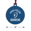 Ithaca College Bombers Logo Aluminum Holiday Christmas Tree Ornament - 3 of 4