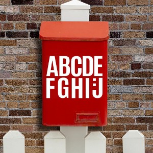 24 Sheets 272pcs Vinyl Alphabet Letter Stickers - Self-Adhesive, Removable Adhesive, Ideal for Bulletin Boards, Mailboxes, Windows, and Home Decor - 1 of 4