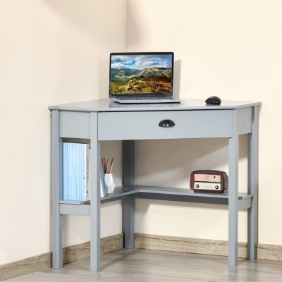 Computer Desk With Shelves Target, Corner Computer Desk With Shelves Above Bed