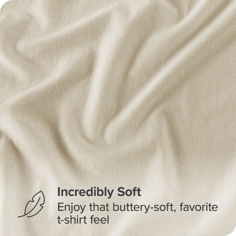 Organic Cotton Jersey Fitted Sheet by Bare Home, 3 of 8