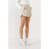 Women's Shiny Leather Short - Grey Lab - 3 of 4