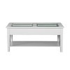 Panorama Glass-Top Coffee Table - CK1130 - White - SEI - 4 of 4