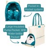 Austin Breast Pump Tote – Coated Canvas Bag with Insulated Pocket, Water Bottle Holder & Laptop Sleeve – Wipe-Clean for Everyday Use - 2 of 4