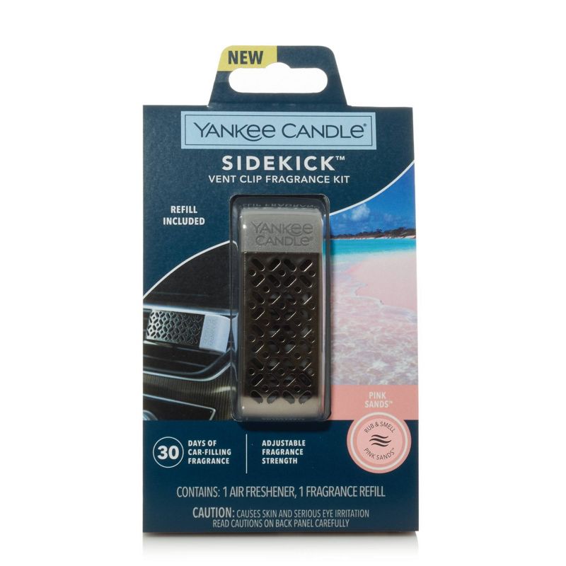 Yankee Candle Auto Sidekick Vent Kit and Refill Pink Sands, 1 of 8