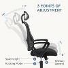 NicBex Adjustable Office Chair Modern Removable Ergonomic Computer Chair with Casters, Arms, Headrest and Lumbar Support for Office, Study - 4 of 4