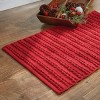 Park Designs Winter Scarf Yarn Rug - 2' x 3' - Red - 2 of 3