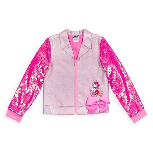 Sequin zip up sales jacket