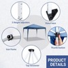 Karl home | 10 Ft. W x 10 Ft. D Steel Pop-Up Canopy - 3 of 4