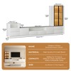 ATJafurn Media Console for TVs up to 85'', Modern Entertainment Center Living Room Cabinet Set Includes TV Stand Glass Display and Drawer Cabinet - 4 of 4