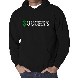 LA Pop Art Men's Word Art Hooded Sweatshirt - Success - 1 of 4