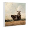 Stupell Industries Bear Holding Paws Watching Sunset, 12" x 12" - 3 of 4