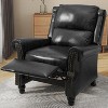 SEVOBAL Accent Chairs Faux Leather Pushback Recliner Sofas Chair for Living Room Bedroom, Indoor Home Sofas for Adults, Brown,36"*30"*41" - 2 of 4
