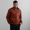 Members Only Men's Faux Leather Iconic Racer Jacket - 4 of 4