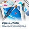 Princeton Aqua Elite Angle Shader Brush, Synthetic Bristles, Short Handle Watercolor Paintbrush, Matte Black, Size 1/2 inch, Pack of 2 - 4 of 4
